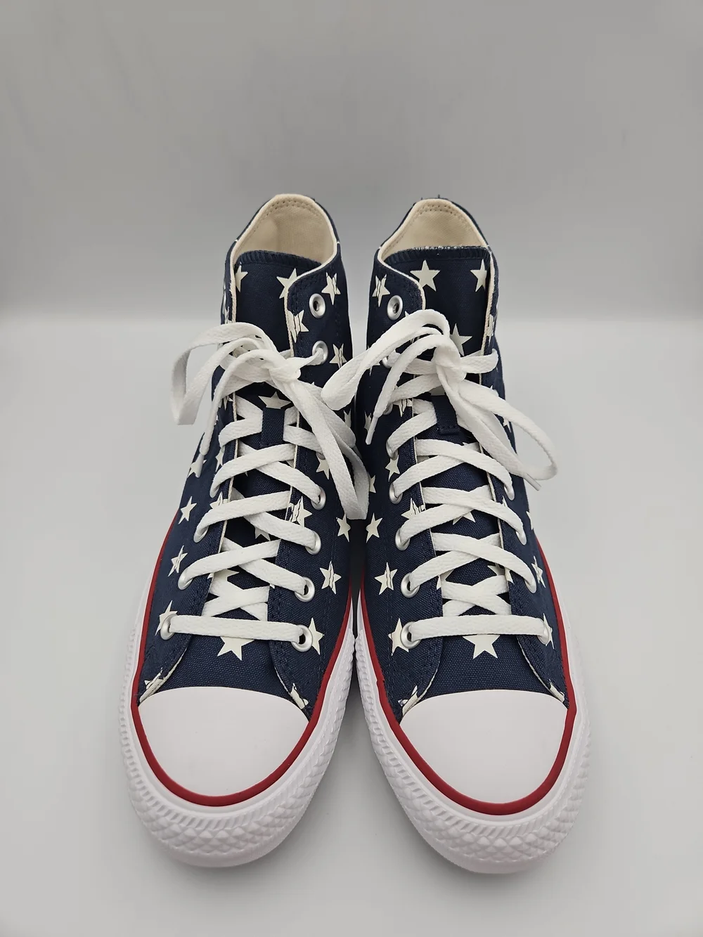 Converse High-Top Star Canvas Sneakers - Navy & White - Picture 3 of 8